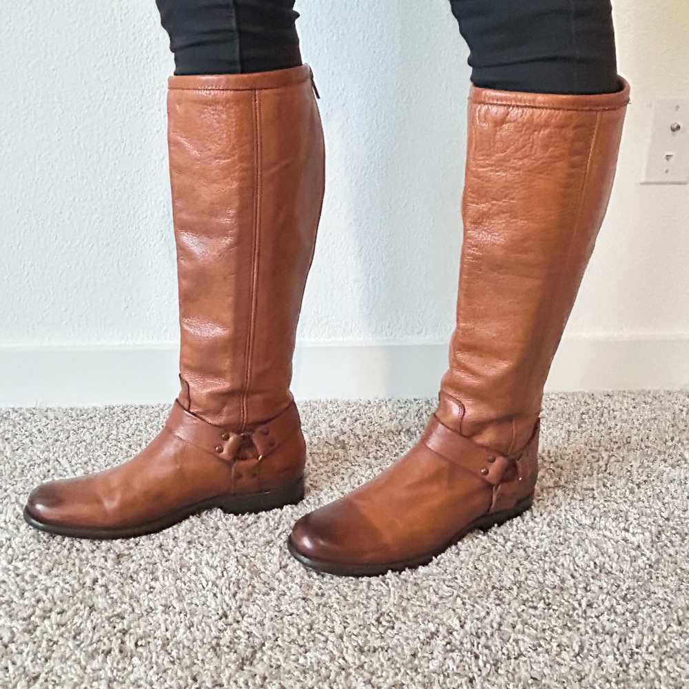 Frye Women’s Phillip Harness Tall Boots size 10